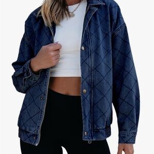 Quilted Denim Jean Jacket Brand New. Women’s medium